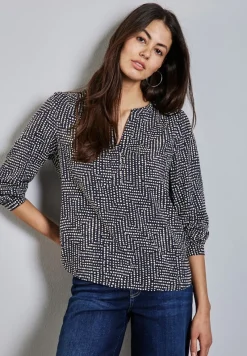 Street One Blusen*Bedruckte Tunika deep tint blue