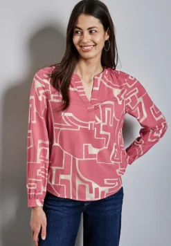 Street One Blusen*Bedruckte Tunika sugar coral