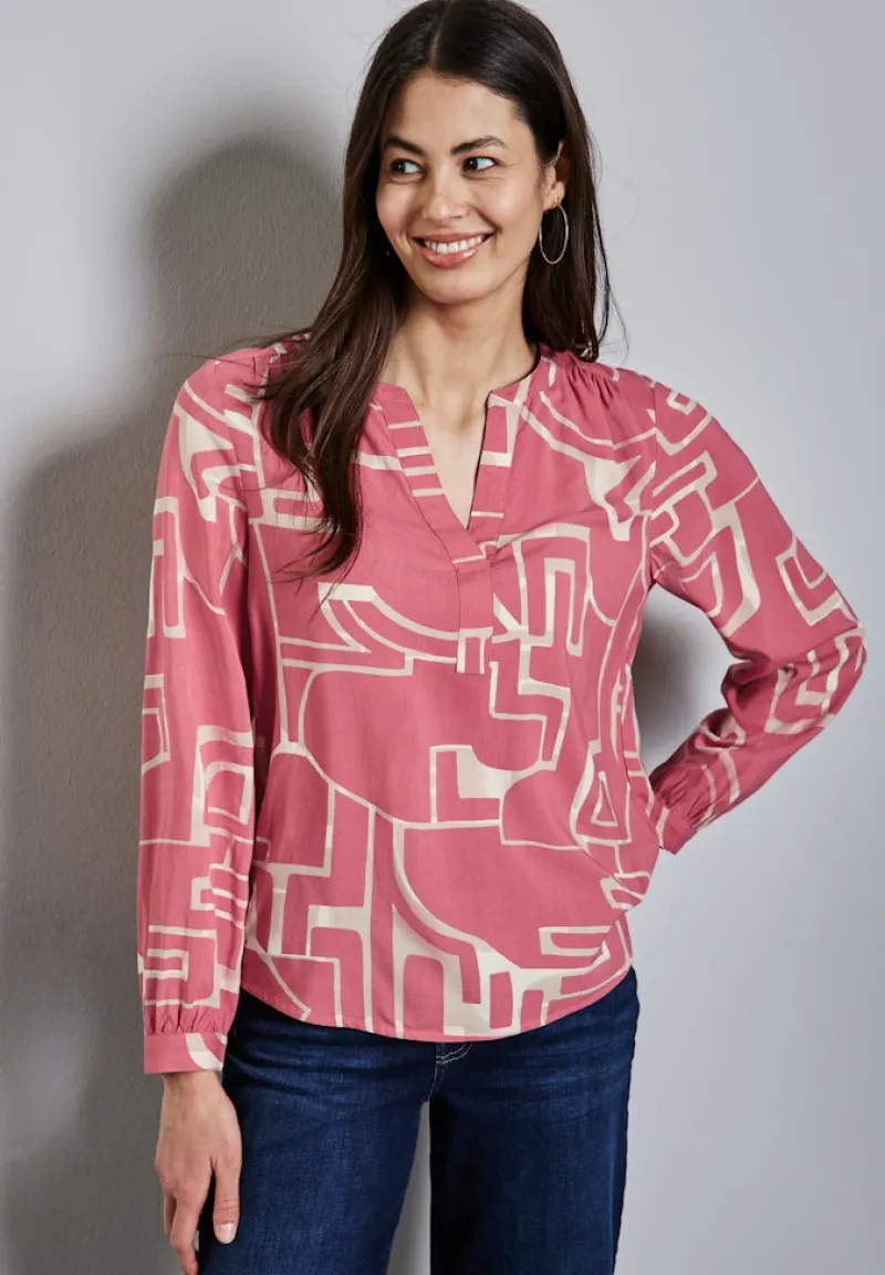 Street One Blusen*Bedruckte Tunika sugar coral