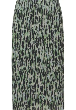 STREET ONE STUDIO Röcke*Bedruckter Plissée-Mesh-Rock vivid green