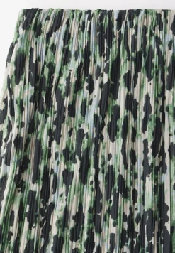 STREET ONE STUDIO Röcke*Bedruckter Plissée-Mesh-Rock vivid green