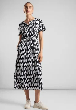 Street One Kleider*Bedrucktes Midi-Kleid Black