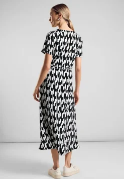 Street One Kleider*Bedrucktes Midi-Kleid Black