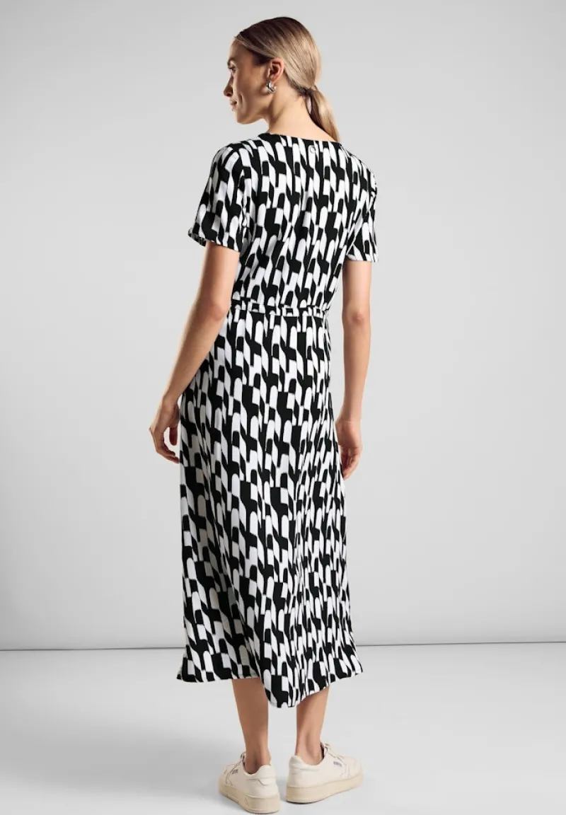 Street One Kleider*Bedrucktes Midi-Kleid Black