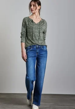 Street One Shirts*Bedrucktes Raglan Shirt hunter green