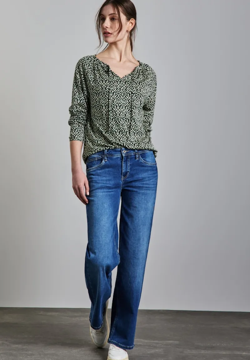 Street One Shirts*Bedrucktes Raglan Shirt hunter green