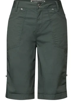 Street One Shorts*Bermuda mit Turn-Up marshy green