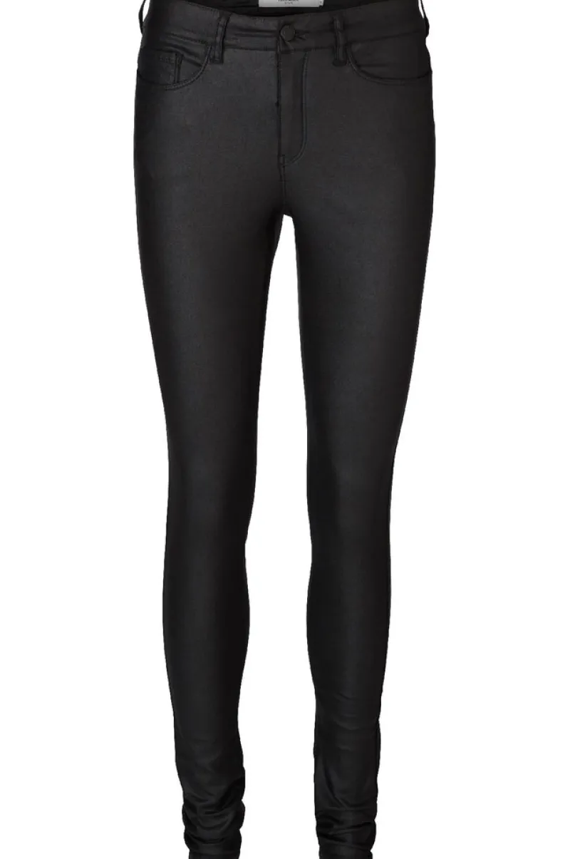 Vero Moda Hosen*Beschichtete Hose Black