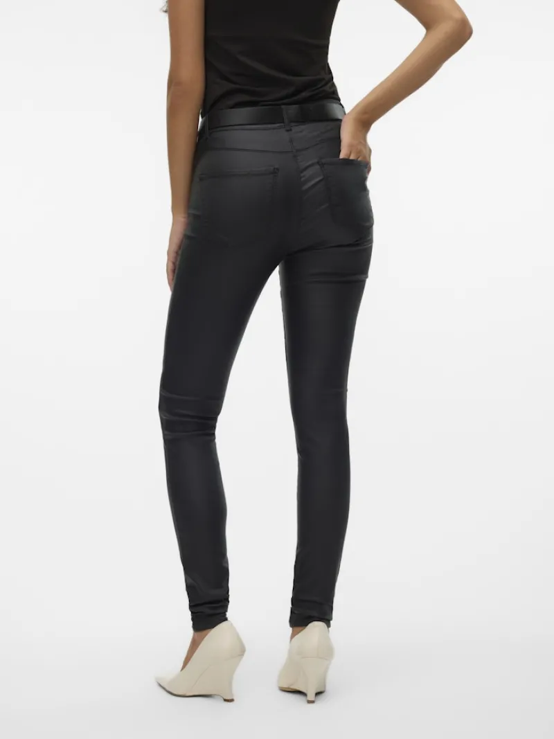 Vero Moda Hosen*Beschichtete Hose Black