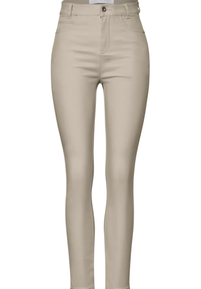 STREET ONE STUDIO Hosen*Beschichtete Hose cloud beige