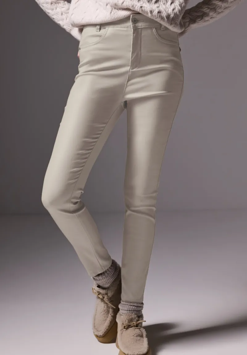 STREET ONE STUDIO Hosen*Beschichtete Hose cloud beige