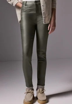 STREET ONE STUDIO Hosen*Beschichtete Hose dark laurel green