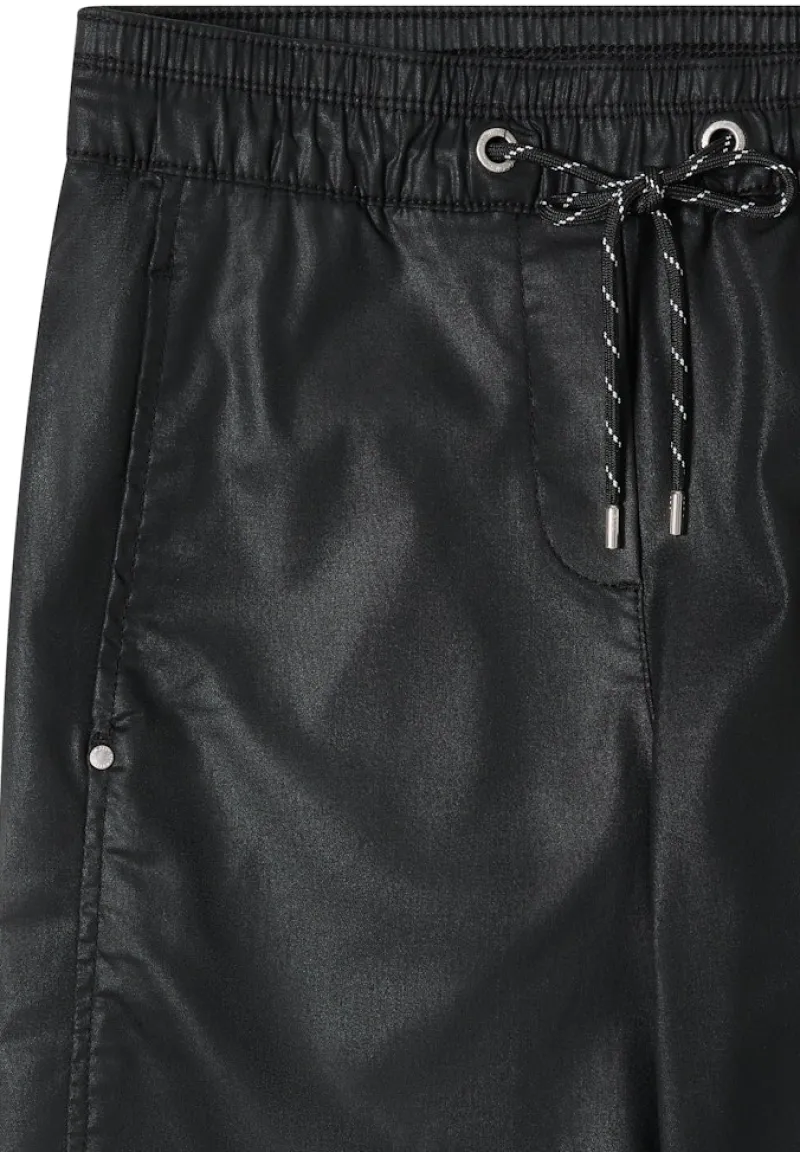 Cecil Hosen*Beschichtete Wide Leg Hose Black