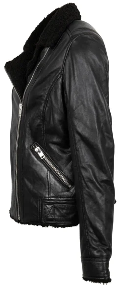Gipsy Jacken*Bikerjacke mit kuscheligem Futter Schwarz