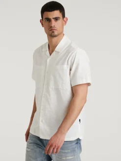 Chasin' Hemden*BIZZ LINEN F WHITE