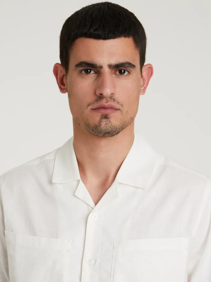 Chasin' Hemden*BIZZ LINEN F WHITE