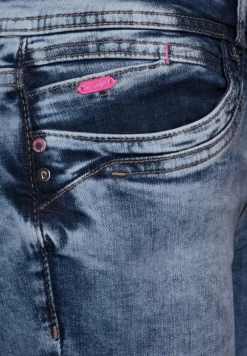 Street One Jeans*Blaue Casual Fit Jeans heavy indigo random wash