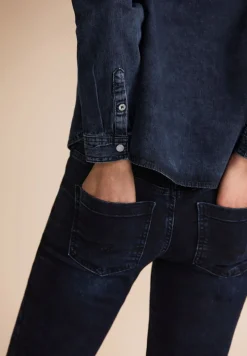 Street One Blusen*Blaue Jeansbluse blue soft wahsed