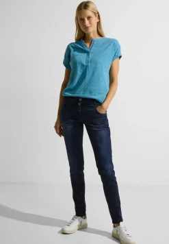 Cecil Jeans*Blaue Loose Fit Jeans blue black random wash