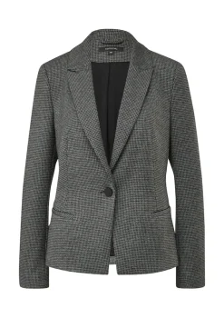 Comma Jacken*Blazer mit Pepita-Muste Schwarz