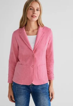 Street One Jacken*Blazer mit Raffungen berry rose melange