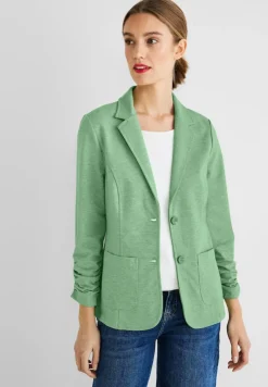 Street One Jacken*Blazer mit Raffungen light brisk green melange
