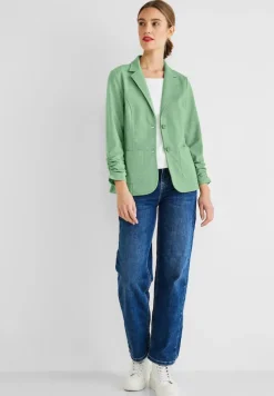 Street One Jacken*Blazer mit Raffungen light brisk green melange