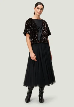 Zero Jacken*Blazerjacke mit Pailletten blackbrown