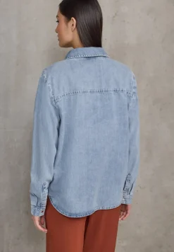 STREET ONE STUDIO Jacken*Bleached Denim Overshirt ultra bleach wash