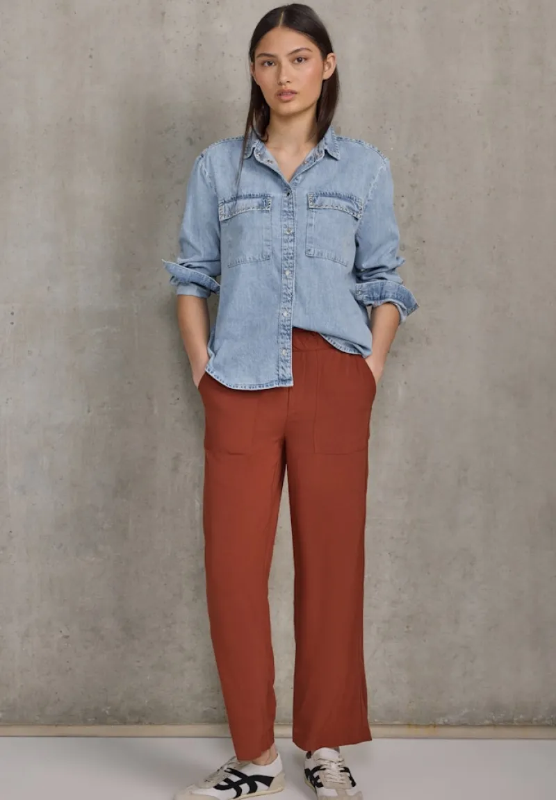 STREET ONE STUDIO Jacken*Bleached Denim Overshirt ultra bleach wash