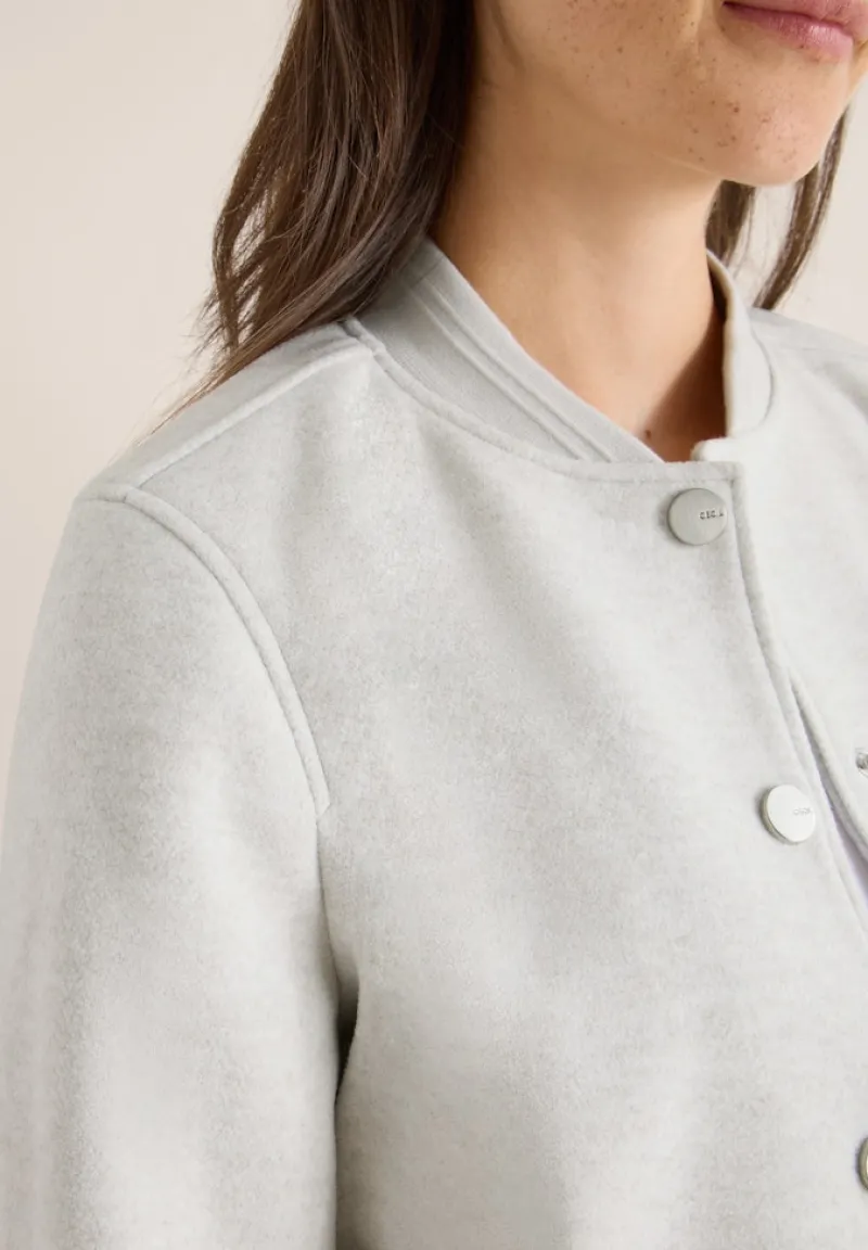 Cecil Jacken*Blouson in Wolloptik light greige melange