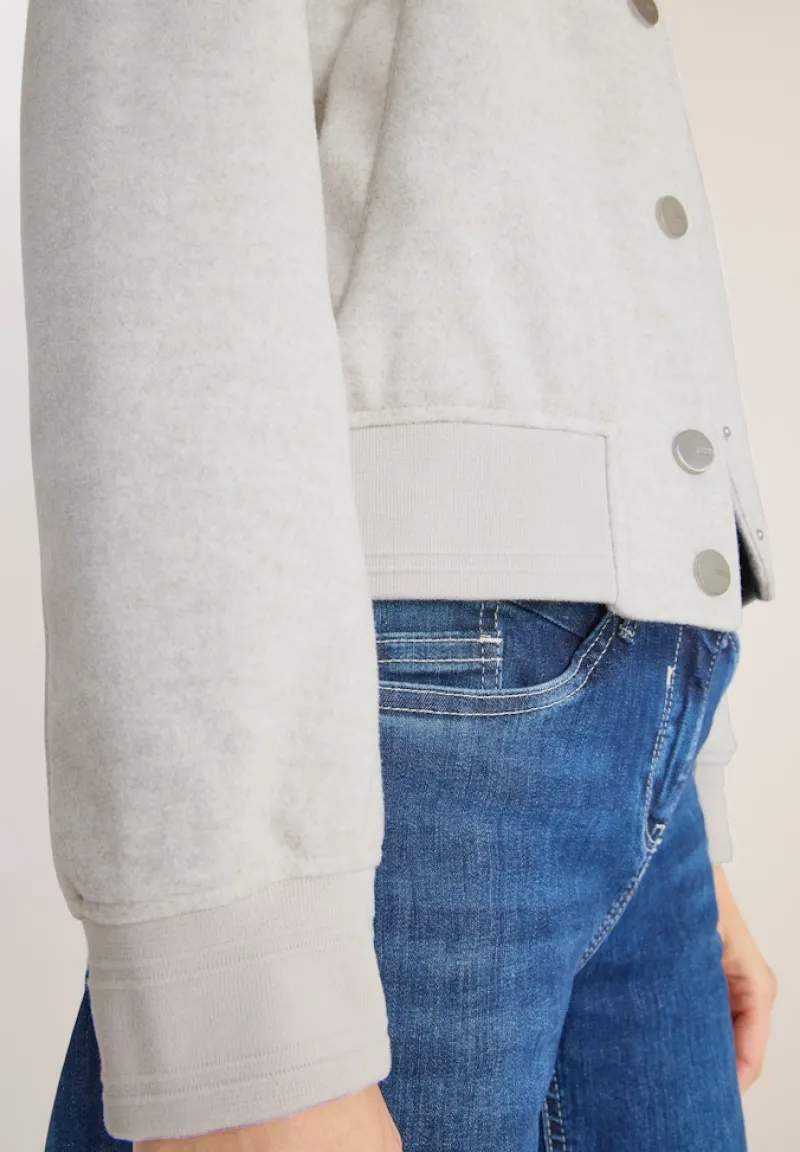 Cecil Jacken*Blouson in Wolloptik light greige melange