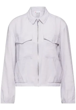 Street One Blusen*Blouson mit Taschen heather grey