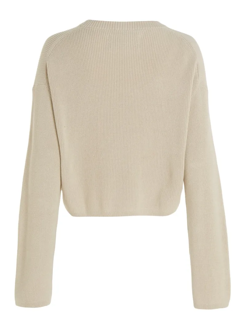 Calvin Klein Jeans Pullover & Sweatshirts*BLOWN UP CK LOOSE SWEATER classic beige