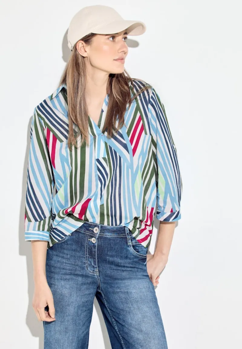 Cecil Blusen*Bluse aus Baumwolle vanilla white