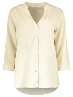 Zabaione Blusen*Bluse aus Leinenmix salbei