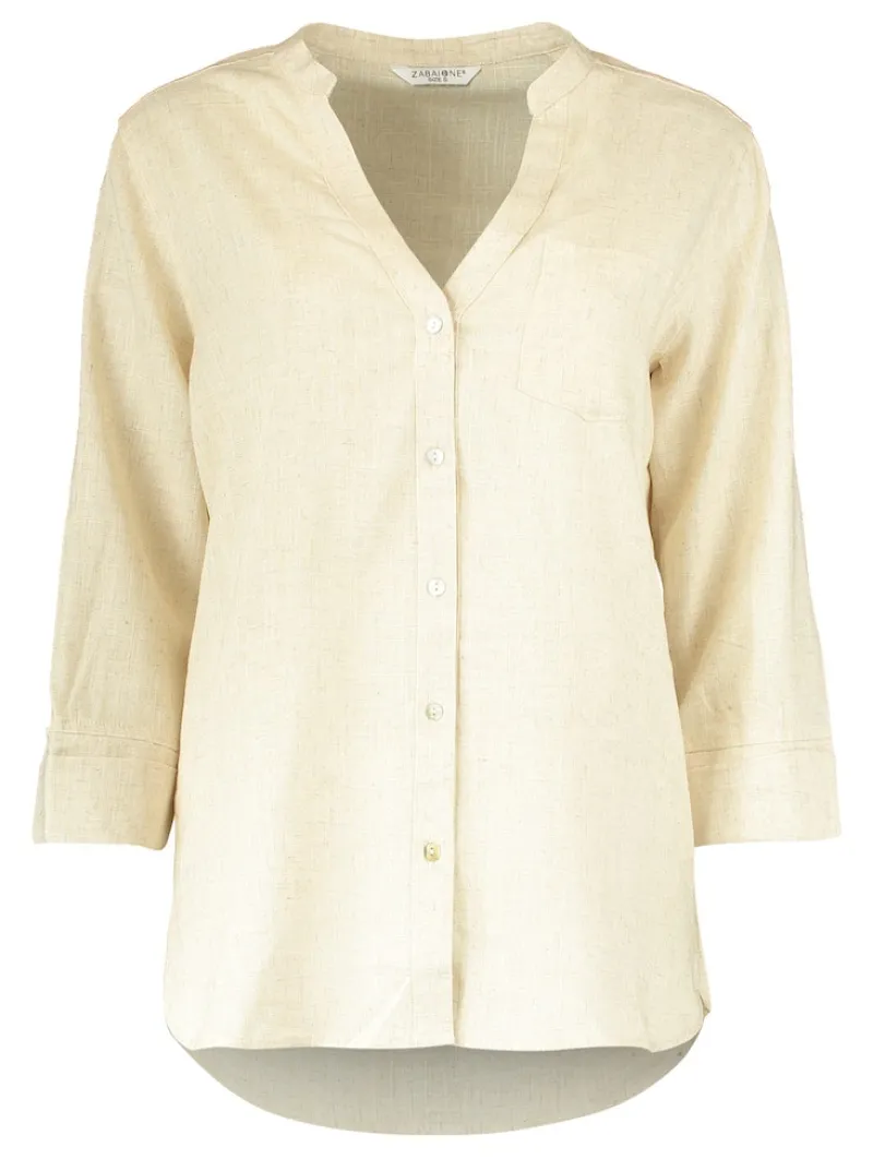 Zabaione Blusen*Bluse aus Leinenmix salbei