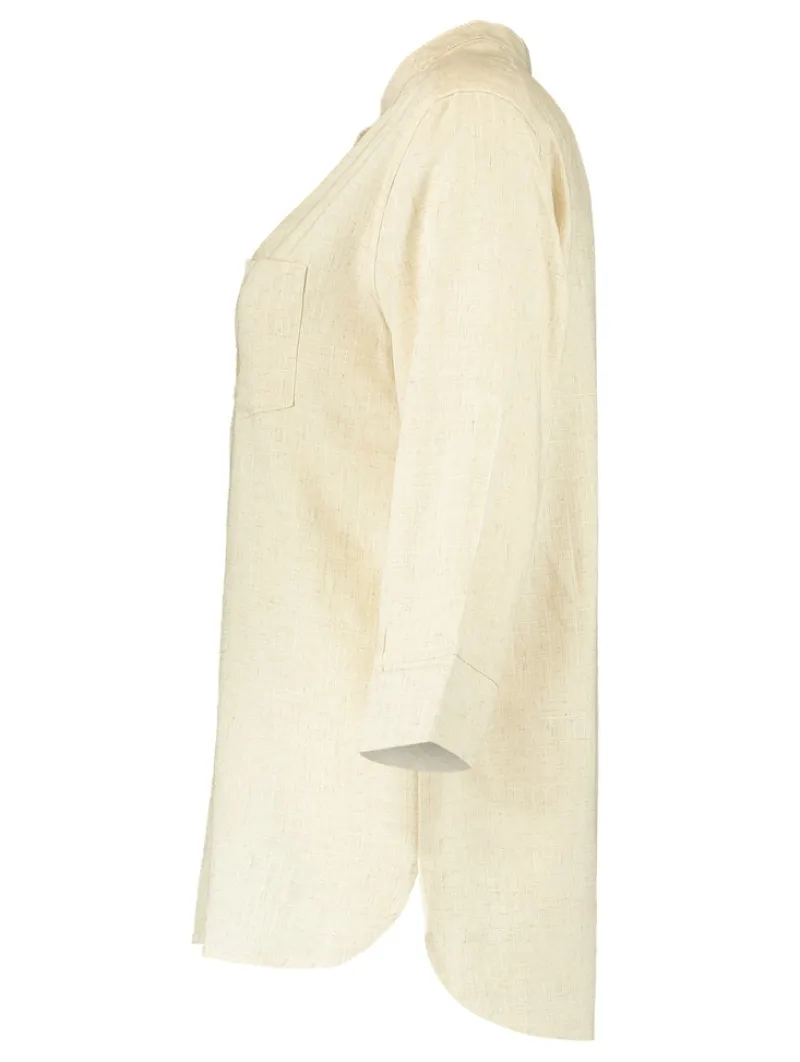 Zabaione Blusen*Bluse aus Leinenmix salbei