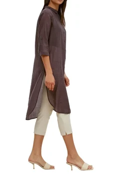 Comma Blusen*Bluse aus Lyocell-Mix Braun