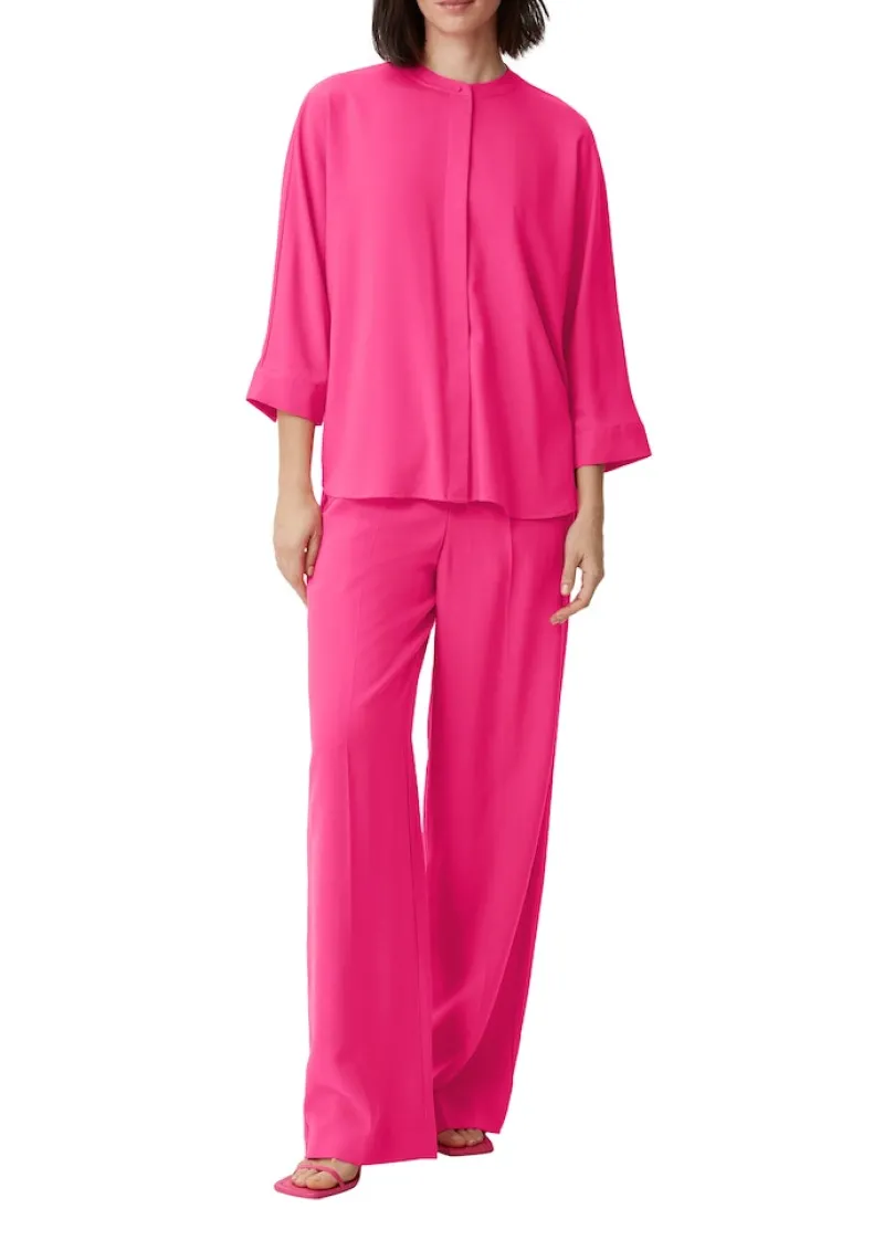 Comma Blusen*Bluse aus Viskosemix pink