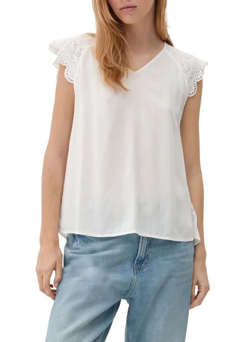 QS Blusen*Bluse creme