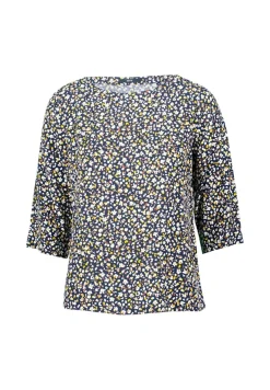 Zero Blusen*Bluse geblümt mit 3/4 Arm blackcream