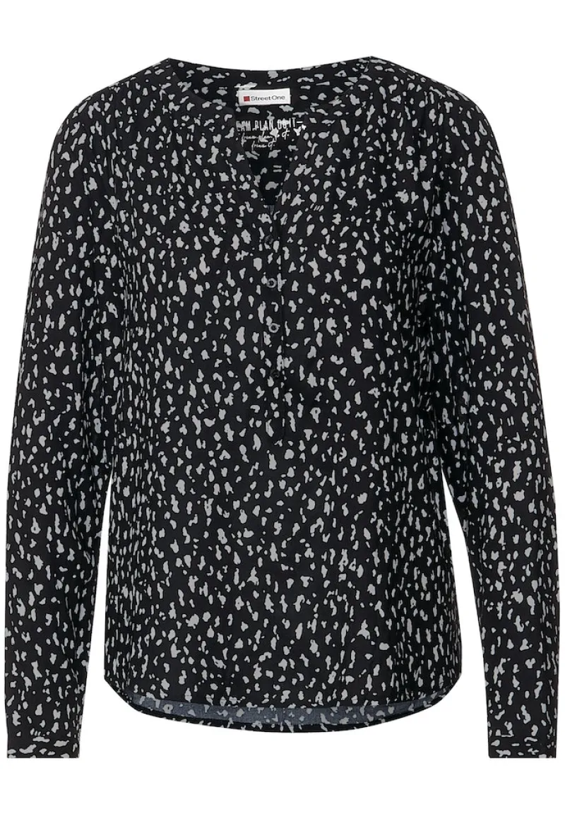 Street One Blusen*Bluse im Allover Print Black