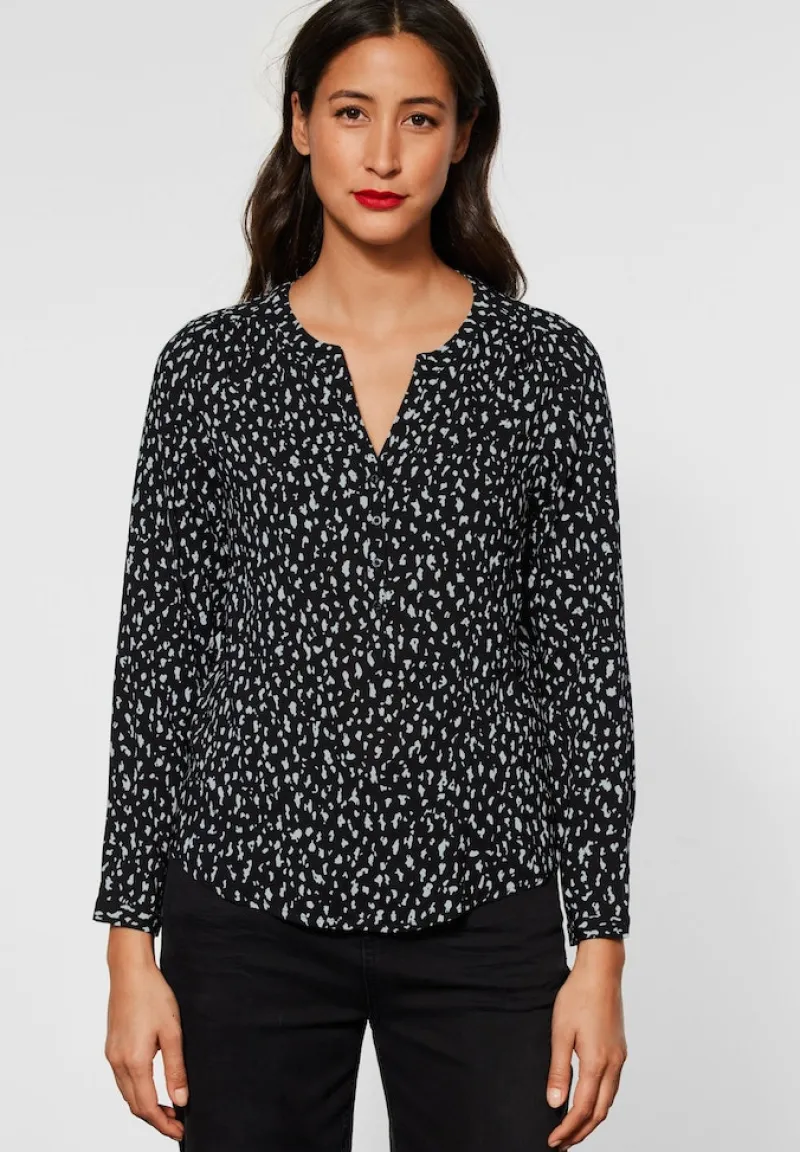 Street One Blusen*Bluse im Allover Print Black