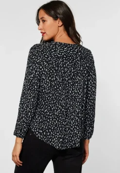 Street One Blusen*Bluse im Allover Print Black