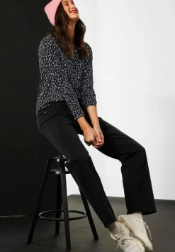 Street One Blusen*Bluse im Allover Print Black