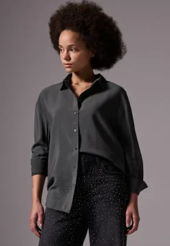 STREET ONE STUDIO Blusen*Bluse im Relaxed Fit lead grey