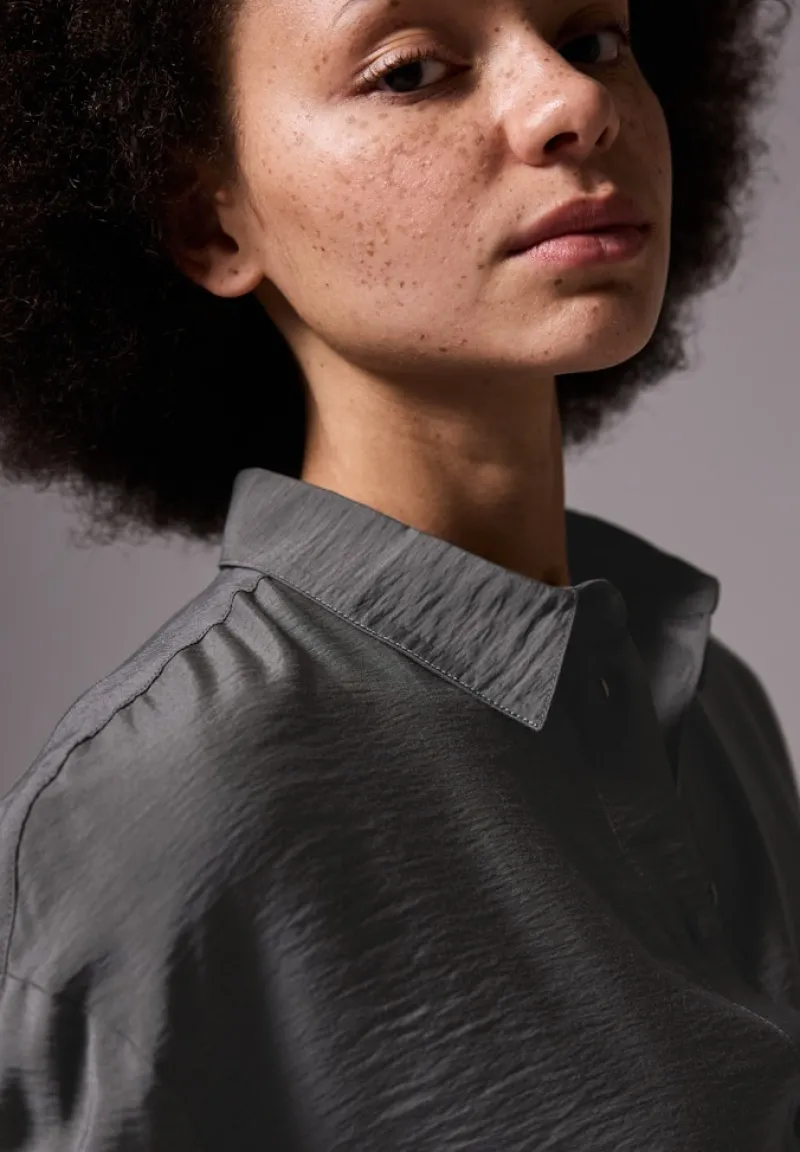 STREET ONE STUDIO Blusen*Bluse im Relaxed Fit lead grey