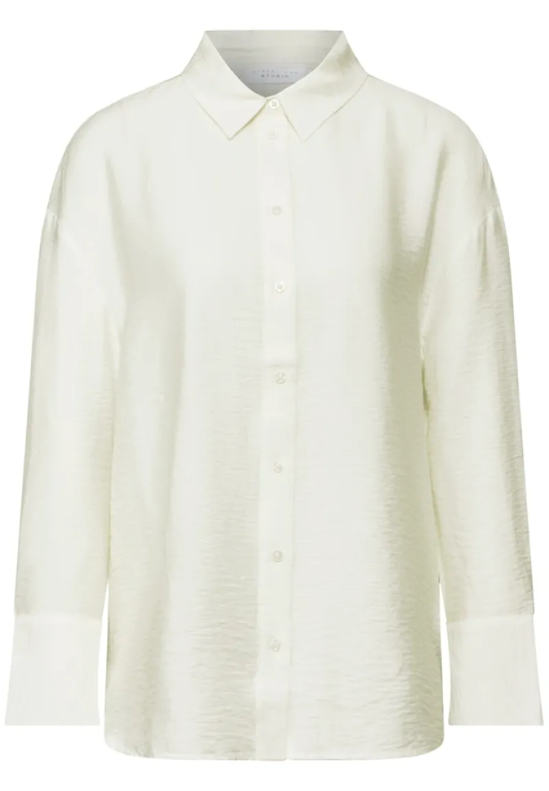 STREET ONE STUDIO Blusen*Bluse im Relaxed Fit off white