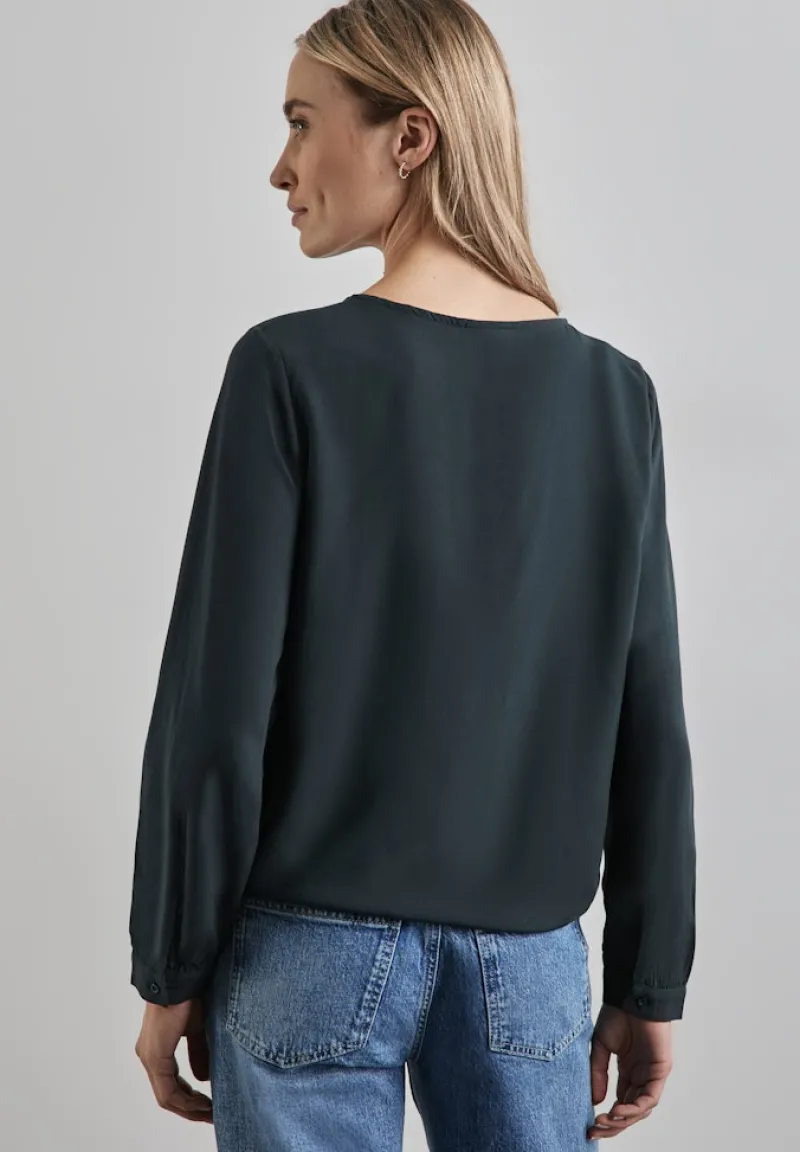 Street One Blusen*Bluse in Unifarbe cool vintage green
